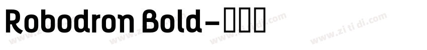 Robodron Bold字体转换